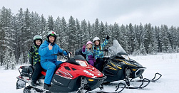 Катание на снегоходах