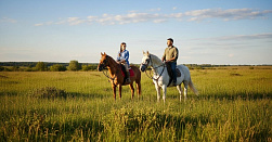 Конная прогулка в группе